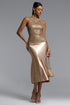 Rosmarie Chic Contour Halter Fishnet Top and Skirt Set