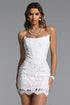 Yvaine Classic Contour Strapless Lace Corset Mini Dress