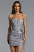 Jolie Sexy Contour Strapless Sequin Corset Mini Dress