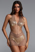 Esther Sexy Contour Halter Cut Out Mini Dress