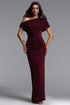 Eithne Chic Contour One Shoulder Ruched Knit Maxi Dress