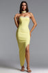 TriasaGlamorous Contour Strapless Rhinestone Bandage Maxi Dress