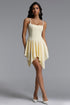 Rosie Elegant cinched Sleeveless Woven Mini Dress