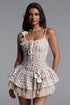 Lilac Chic Tailored Sleeveless Mesh Mini Dress