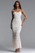 Kijin Resort Contour Sleeveless Bow Ruched Woven Maxi Dress