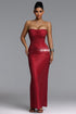 Kerta Romantic Contour Strapless Crystal Maxi Dress
