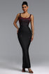 Elisabeth Chic Contour Crystal Bandage Maxi Dress