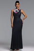 Racer Chic Contour Sleeveless Embellished Floral Sequin Maxi Dress