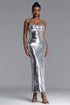 Hona Glamorous Contour Sequin Maxi Dress