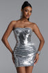 Kezia Glamorous Tailored Pleated Sequin Mini Dress