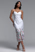 Rola Resort Cinched Sleeveless Embroidered Floral Maxi Dress