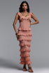 Lilya Resort Sleeveless Ruffle Knit Top and Skirt Two Piece Set
