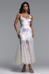Zade Resort Flowy Print Floral Lace Maxi Dress