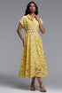 Zalma Resort Flowy Short Sleeve Maxi Dress