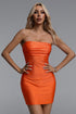 Delly Chic Contour Strapless Crystal Mesh Mini Dress