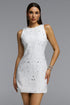 Kusala Classic Tailored Crystal Embellished Mini Dress
