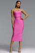 Zoe Romantic Contour Strapless Bandage Maxi Dress