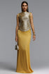 Siayh Sleeveless Tassels Bandage Yellow Maxi Two Piece Set