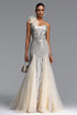 Kassy Elegant Contour One Shoulder Sequin Maxi Dress
