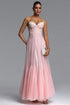 Vlafa Romantic Contour Strapless Lace Tulle Maxi Dress