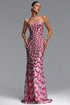 Facia Romantic Contour Strapless Sequin Maxi Dress
