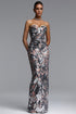 Rachel Chic Contour Strapless Sequin Maxi Dress