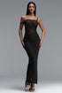 Oiama Sexy Contour Sleeveless Knit Maxi Dress