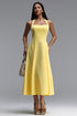 Olivia Elegant Tailored Sleeveless Woven Maxi Dress
