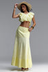 Erin Resort Flowy Sleeveless Woven Top and Skirt Two Piece Set