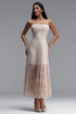 Noah Romantic Cinched Sleeveless Floral Print Pleated Woven Maxi Dress