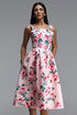 Liliana Resort Flowy Sleeveless Floral Print Woven Midi Dress