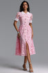 Sagona Classic Tailored Short Sleeve Rhinestone Floral Lace Maxi Dress