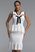 Tiaka Elegant Cinched Sleeveless Knit Mini Dress