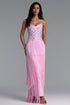 Ritana Elegant Strapless Ruched Slit Maxi Dress