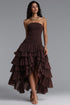 Dorte Elegant Halter Floral Maxi Dress