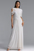Shea Elegant Draped Twist Knot Maxi Dress
