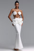 Melia Flowers Bandage Maxi Two-piece Set