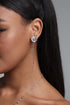 Nasim Crystal Flower Multi Layer Tassel Earrings