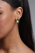 Stacey Wavy Border Marbled Enamel Stud Earrings