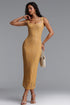 Haven Romantic Contour Sleeveless Floral Lace Knit Maxi Dress