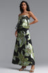 Rosita Resort Flowy Spaghetti Strap Floral Woven Maxi Dress