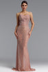Georgiana Sexy Strapless Pearl Rhinestone Maxi Dress