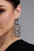 Maliya Teardrop Metal Multi-Layer Tassel Earrings