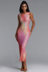 Lomo Gradient Diamante Maxi Dress