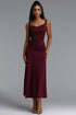 Vira Elegant Cincher Waist Spaghetti Strap Lace Maxi Dress