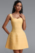 Tegan Elegant Contour A Line Bandage Mini Dress