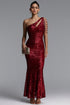Gamora One Shoulder Sequin Maxi Dress