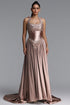 Miranda Glamorous Halter Heart Neck Rhinestone Sequin Satin Maxi Dress