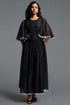 Ivy Resort Flowy Round Neck Short Sleeve Floral Woven Black Maxi Dress