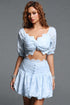Carmela Embroidered Cutout Skirt Set